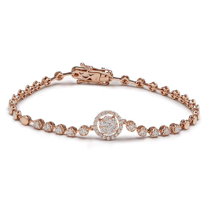 Rose Gold Diamond Bracelets