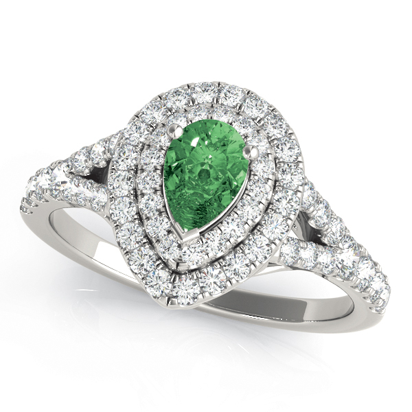ENGAGEMENT RINGS PEAR HALO