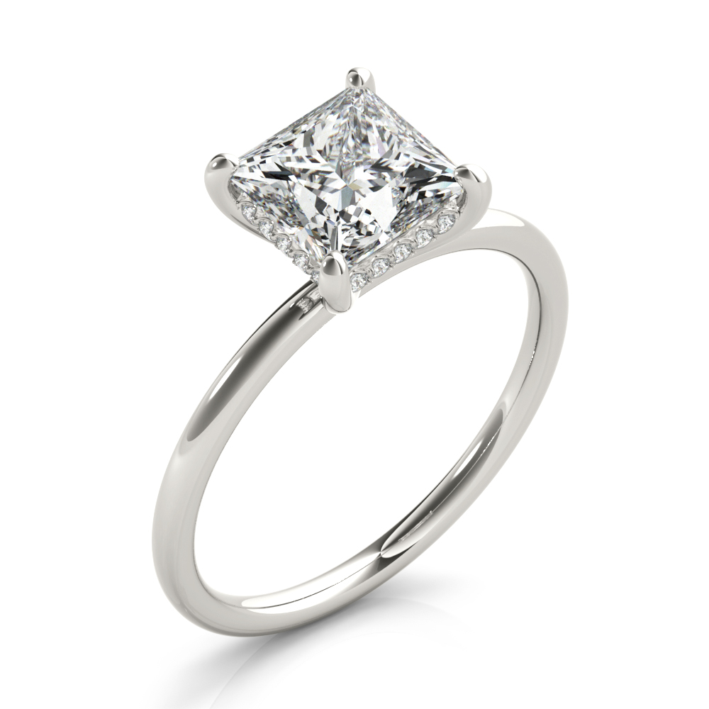 ENGAGEMENT RING PRINCESS CUT CENTER