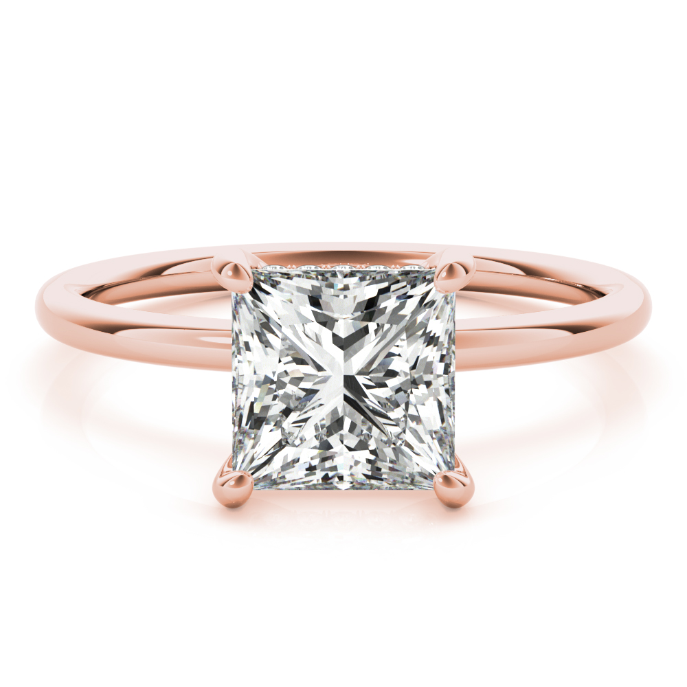 ENGAGEMENT RING PRINCESS CUT CENTER