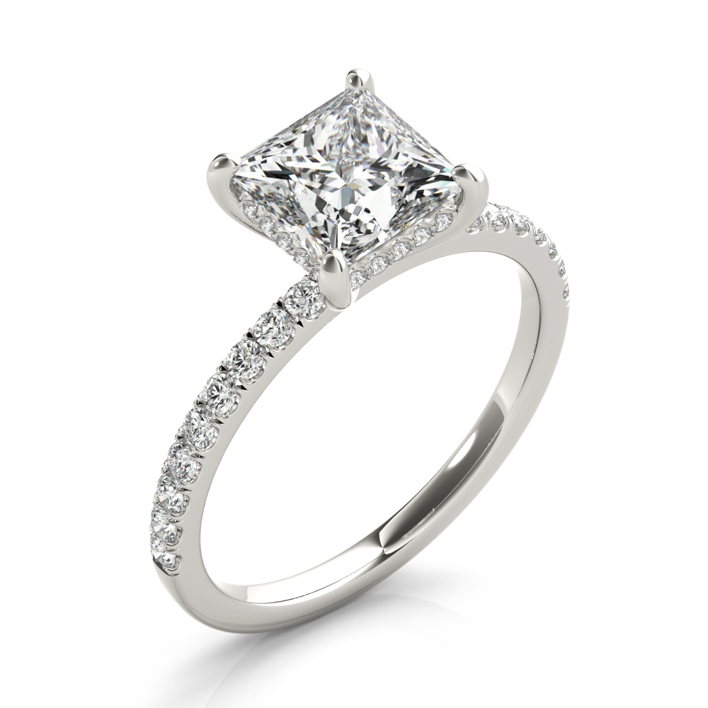 SINGLE ROW PRINCESS CUT CENTER