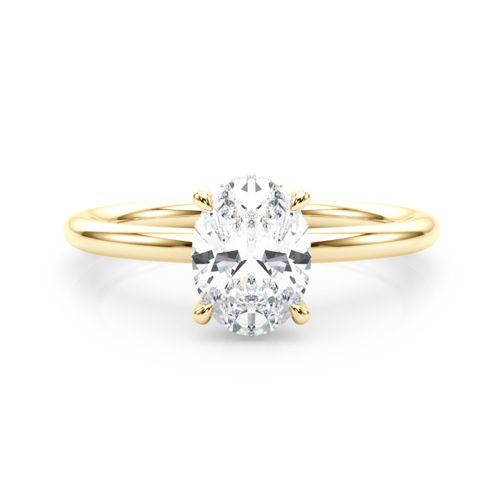 HIDDEN HALO OV ENGAGEMENT RING