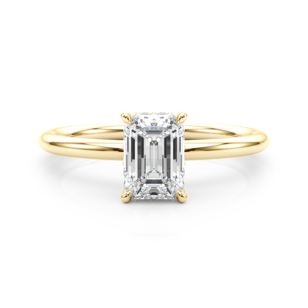 HIDDEN HALO EC ENGAGEMENT RING