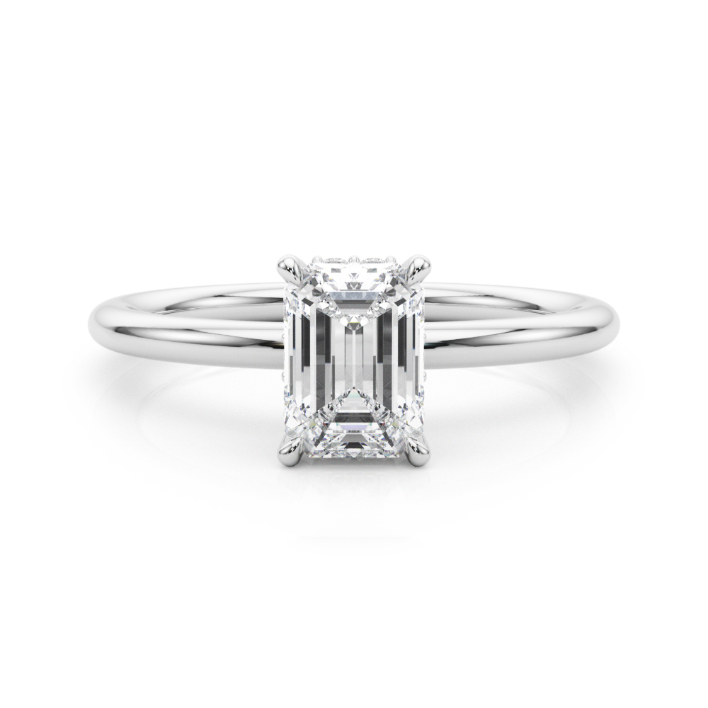 HIDDEN HALO EC ENGAGEMENT RING