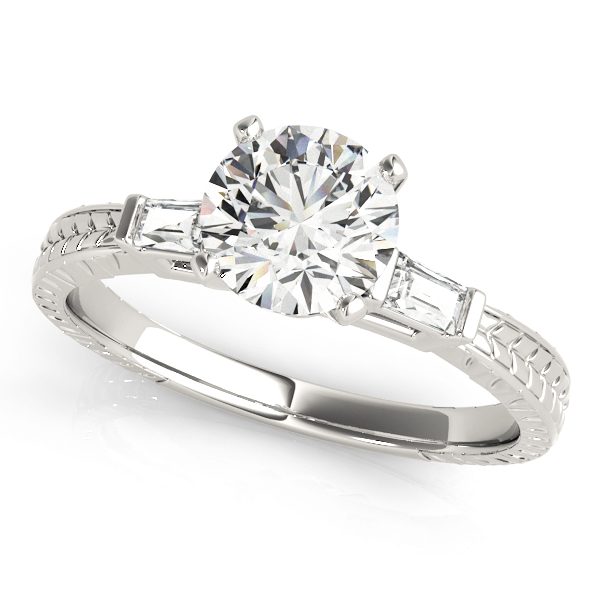 ENGAGEMENT RINGS 3 STONE BAGUETTE