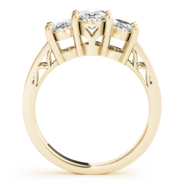 ENGAGEMENT RINGS 3 STONE OVAL