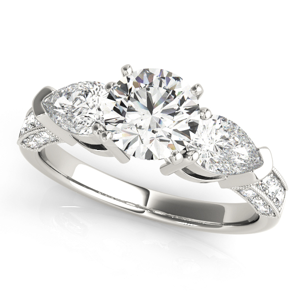 ENGAGEMENT RINGS 3 STONE PEAR