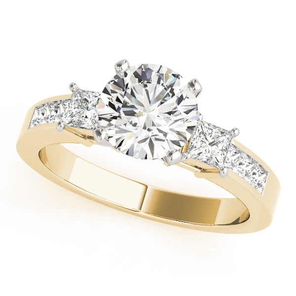 ENGAGEMENT RINGS 3 STONE PRINCESS