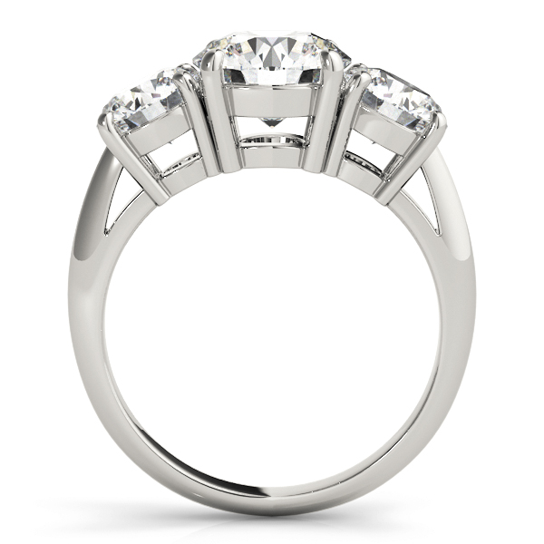 ENGAGEMENT RINGS 3 STONE ROUND